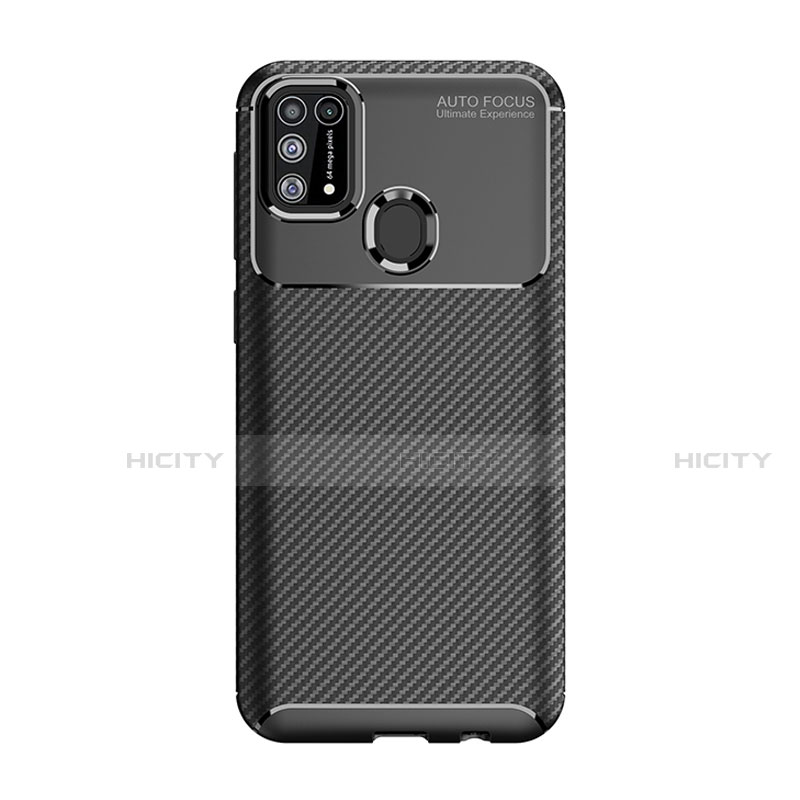 Samsung Galaxy M31用シリコンケース ソフトタッチラバー ツイル カバー T01 サムスン 