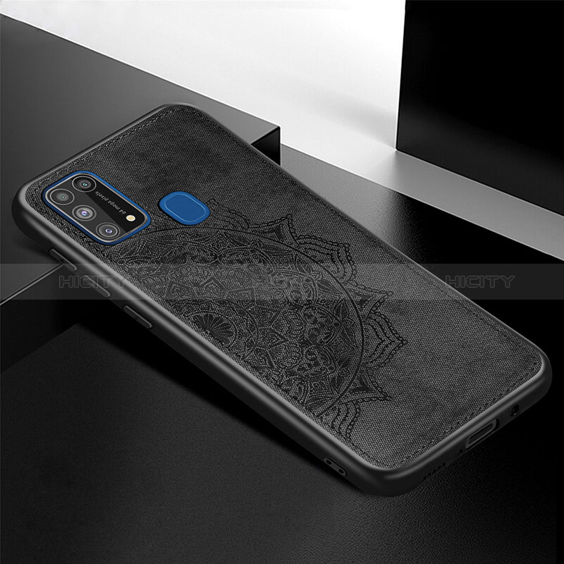 Samsung Galaxy M31 Prime Edition用極薄ソフトケース シリコンケース 耐衝撃 全面保護 マグネット式 バンパー S04D サムスン ブラック