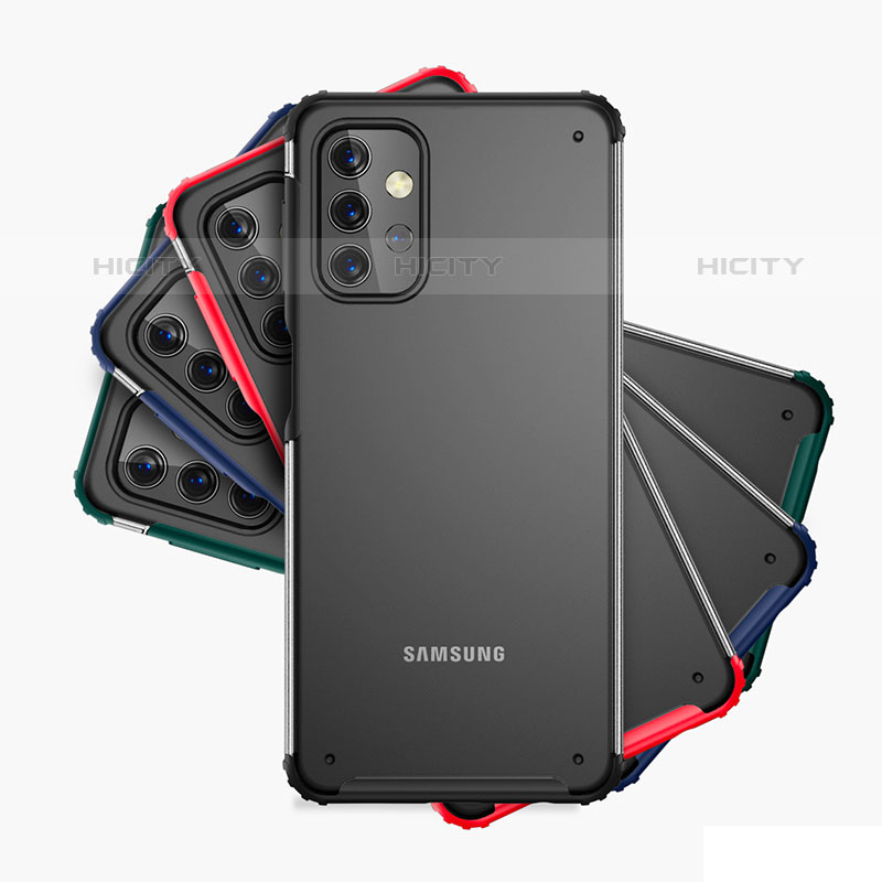 Samsung Galaxy M32 5G用ハイブリットバンパーケース クリア透明 プラスチック カバー WL1 サムスン 