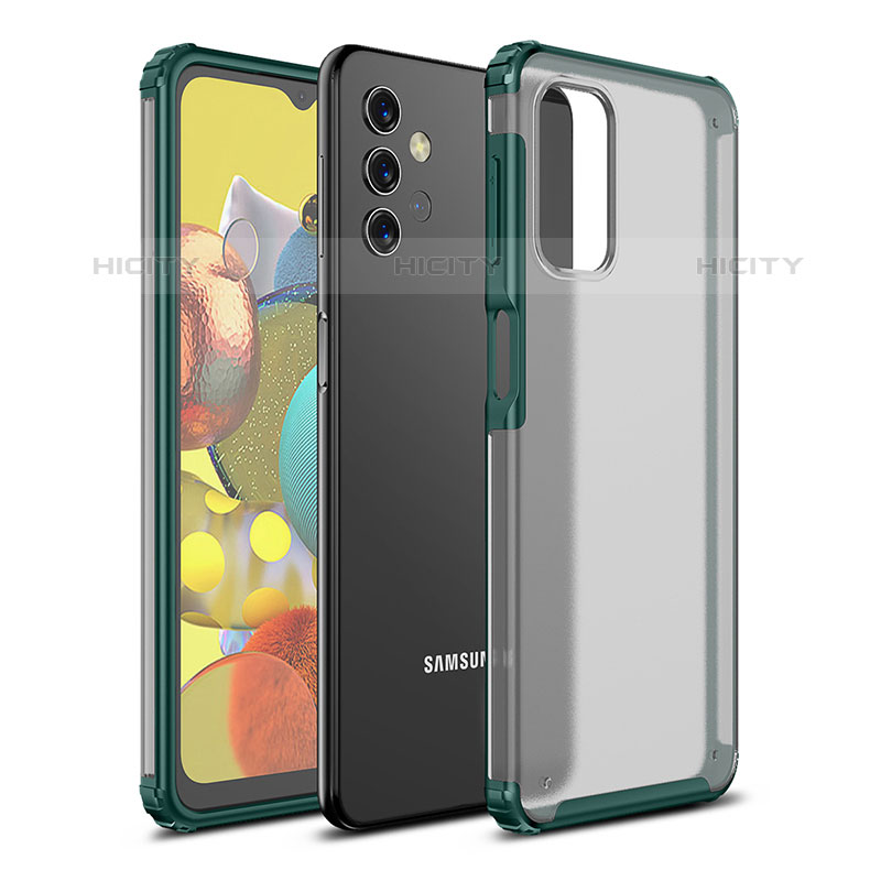 Samsung Galaxy M32 5G用ハイブリットバンパーケース クリア透明 プラスチック カバー WL1 サムスン 