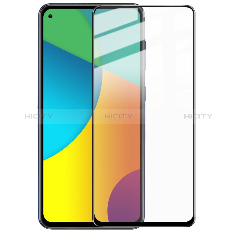 Samsung Galaxy M40用強化ガラス フル液晶保護フィルム F02 サムスン ブラック