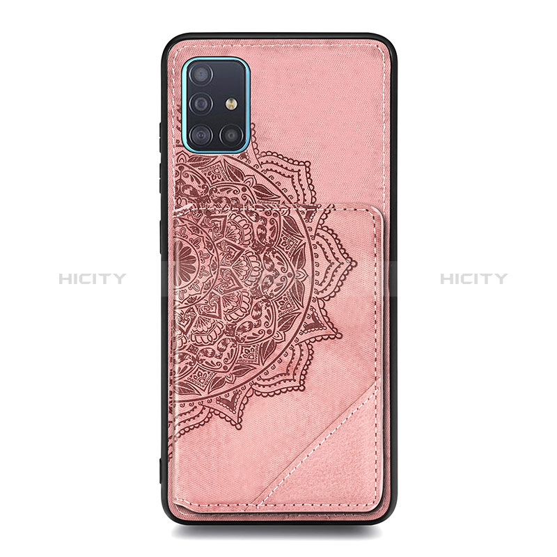 Samsung Galaxy M40S用極薄ソフトケース シリコンケース 耐衝撃 全面保護 マグネット式 バンパー S03D サムスン ローズゴールド