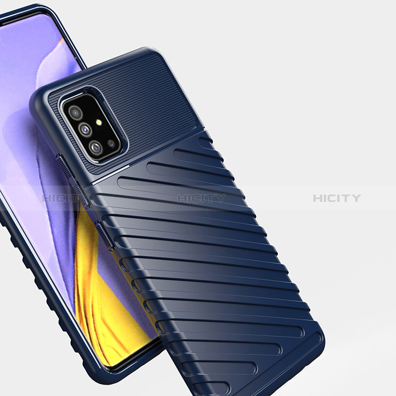 Samsung Galaxy M40S用シリコンケース ソフトタッチラバー ツイル カバー サムスン 