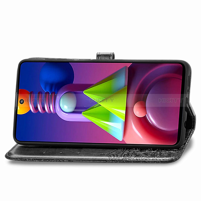 Samsung Galaxy M51用手帳型 レザーケース スタンド パターン カバー サムスン 