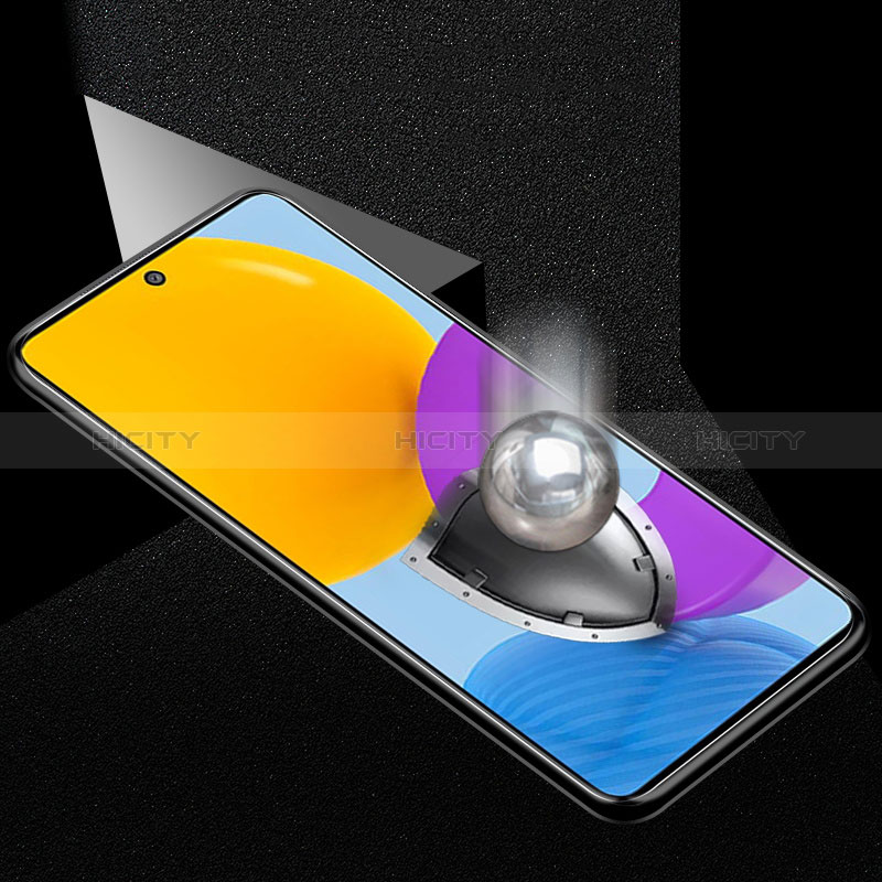 Samsung Galaxy M51用アンチグレア ブルーライト 強化ガラス 液晶保護フィルム B02 サムスン クリア