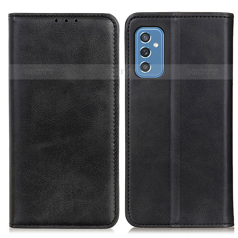 Samsung Galaxy M52 5G用手帳型 レザーケース スタンド カバー A02D サムスン ブラック