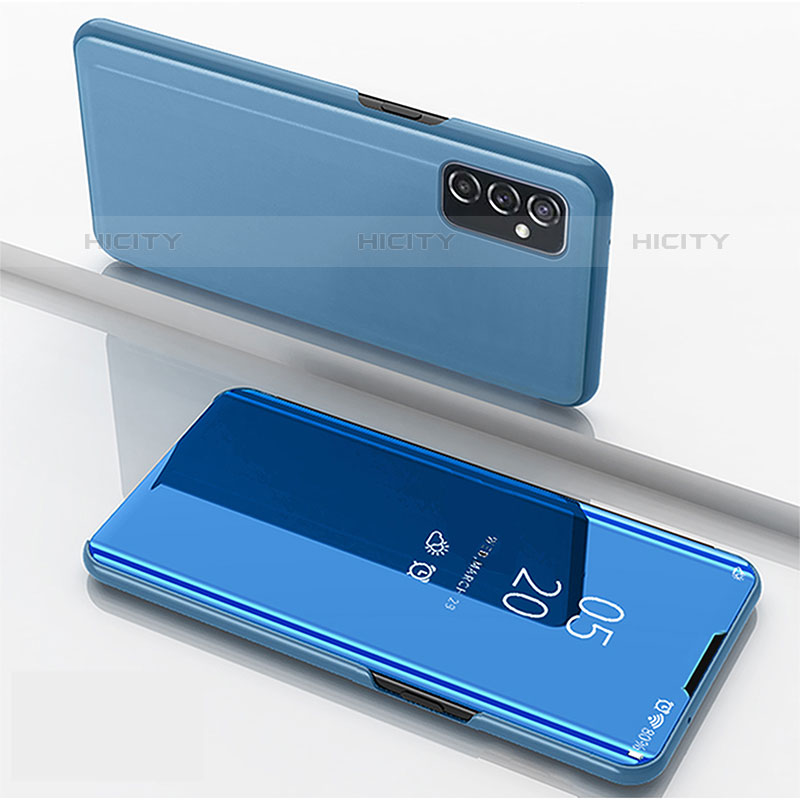 Samsung Galaxy M52 5G用手帳型 レザーケース スタンド 鏡面 カバー ZL1 サムスン 