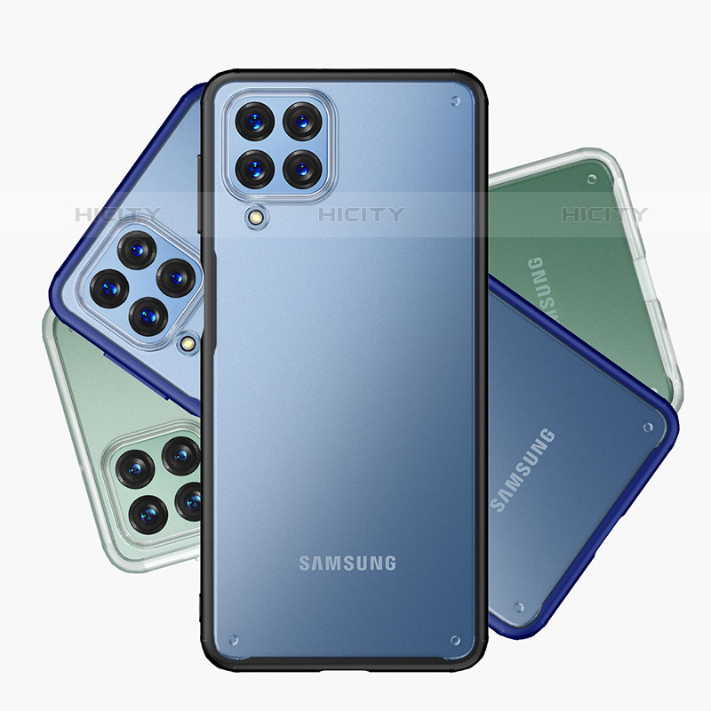 Samsung Galaxy M53 5G用ハイブリットバンパーケース クリア透明 プラスチック カバー WL1 サムスン 