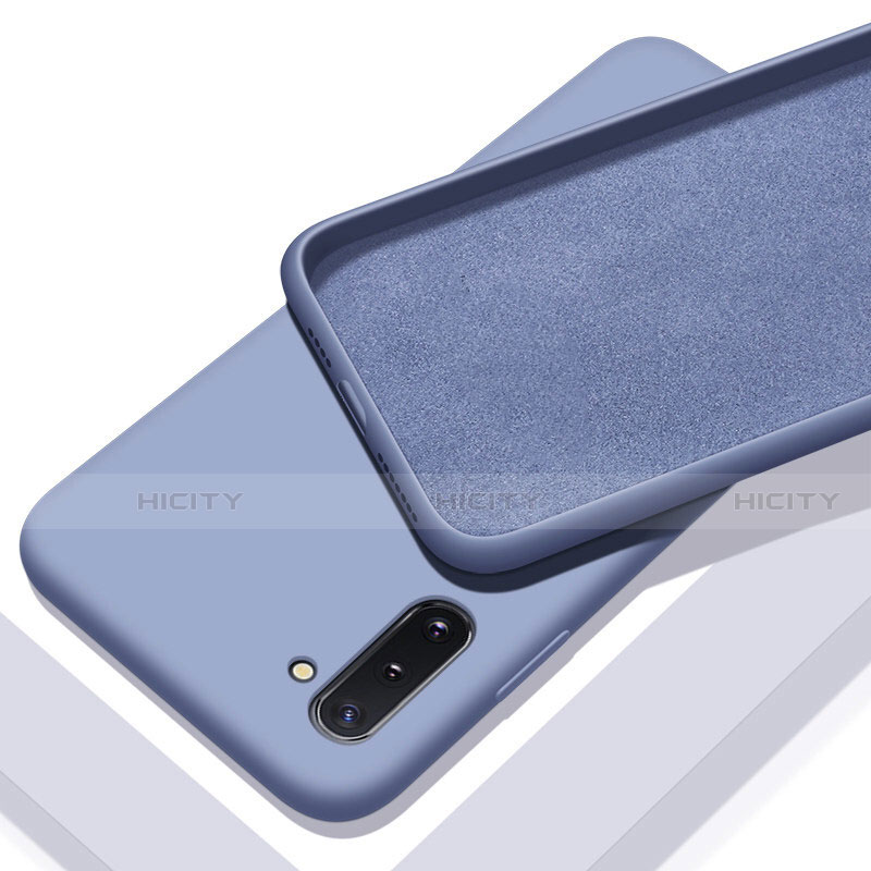 Samsung Galaxy Note 10用360度 フルカバー極薄ソフトケース シリコンケース 耐衝撃 全面保護 バンパー C01 サムスン パープル