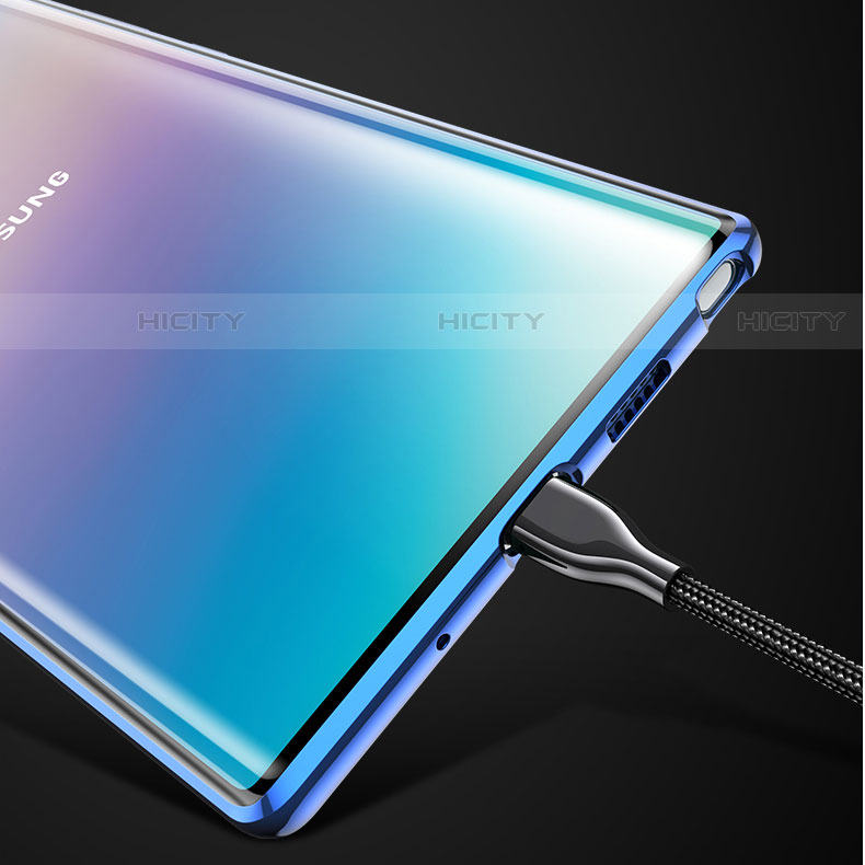 Samsung Galaxy Note 10用ケース 高級感 手触り良い アルミメタル 製の金属製 360度 フルカバーバンパー 鏡面 カバー M03 サムスン 