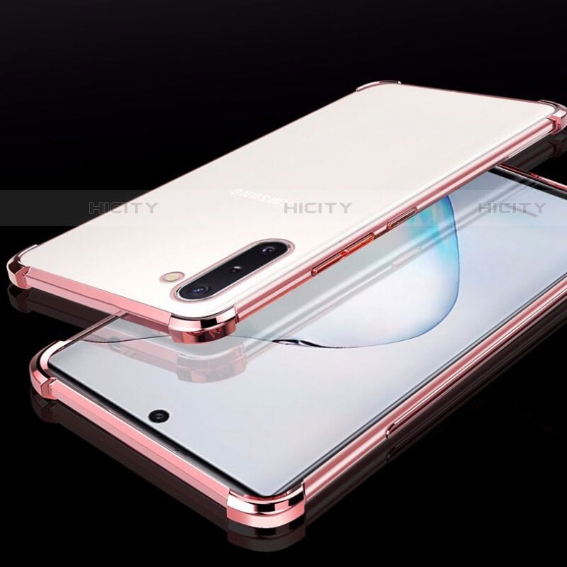 Samsung Galaxy Note 10用極薄ソフトケース シリコンケース 耐衝撃 全面保護 クリア透明 H02 サムスン 