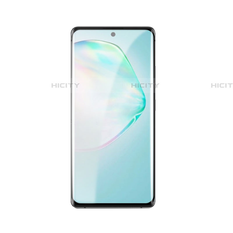 Samsung Galaxy Note 10 Lite用強化ガラス フル液晶保護フィルム F02 サムスン ブラック