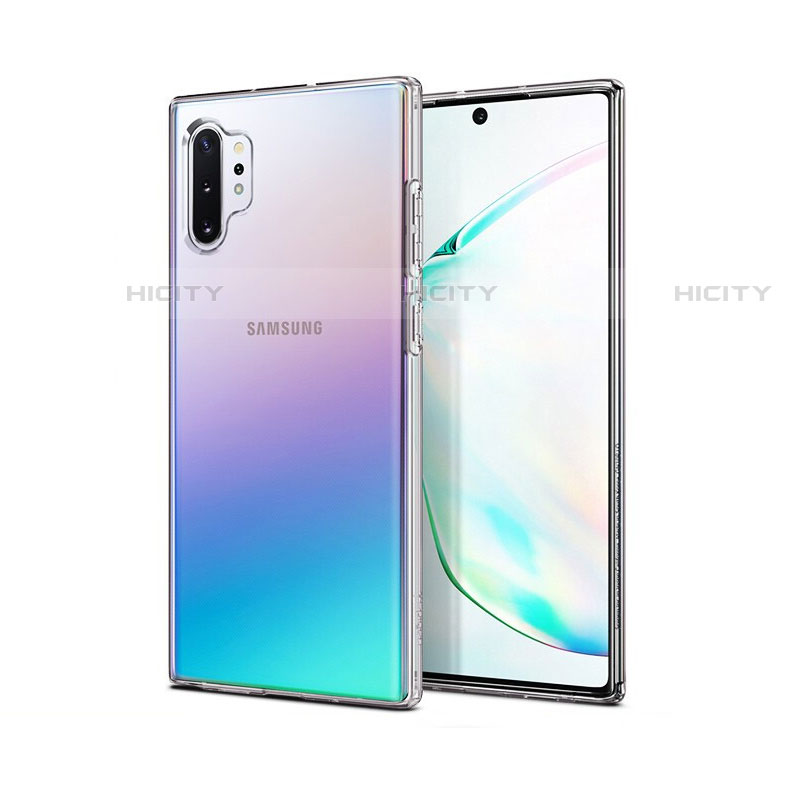 Samsung Galaxy Note 10 Plus 5G用極薄ソフトケース シリコンケース 耐衝撃 全面保護 クリア透明 T03 サムスン クリア