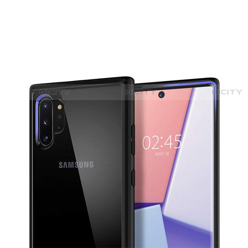 Samsung Galaxy Note 10 Plus 5G用極薄ソフトケース シリコンケース 耐衝撃 全面保護 クリア透明 T02 サムスン クリア