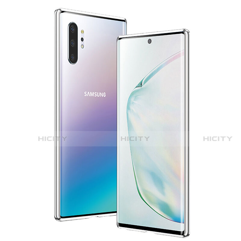 Samsung Galaxy Note 10 Plus 5G用ケース 高級感 手触り良い アルミメタル 製の金属製 360度 フルカバーバンパー 鏡面 カバー T01 サムスン 