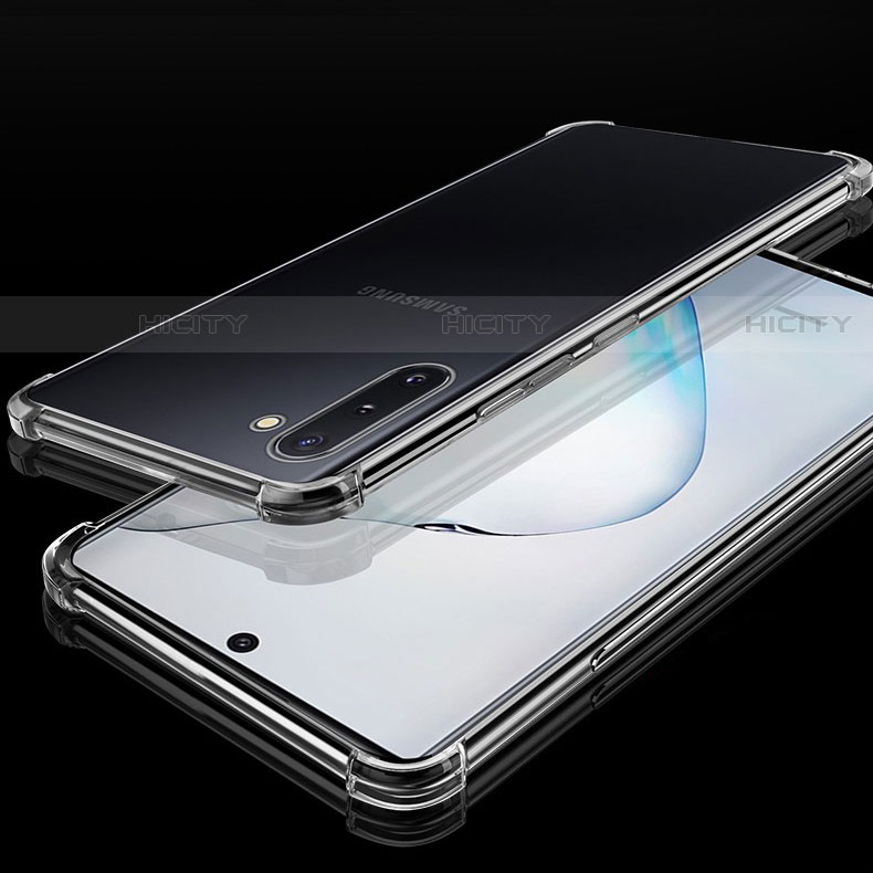 Samsung Galaxy Note 10 Plus用極薄ソフトケース シリコンケース 耐衝撃 全面保護 クリア透明 H04 サムスン クリア