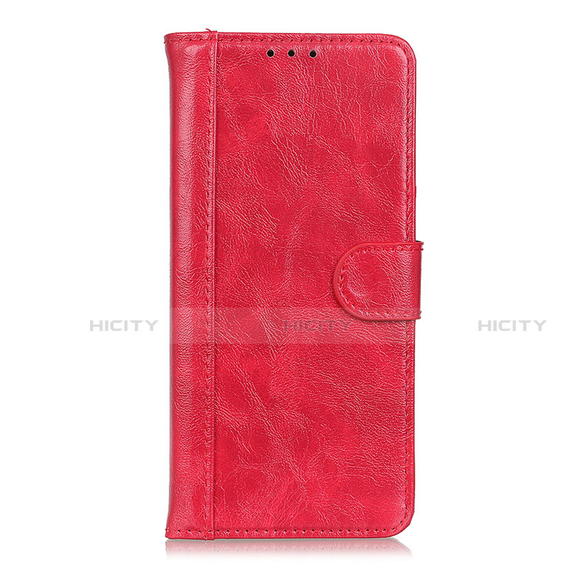 Samsung Galaxy Note 20 5G用手帳型 レザーケース スタンド カバー T21 サムスン レッド