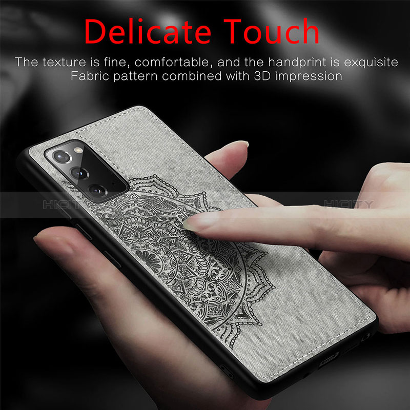 Samsung Galaxy Note 20 5G用極薄ソフトケース シリコンケース 耐衝撃 全面保護 マグネット式 バンパー S04D サムスン 