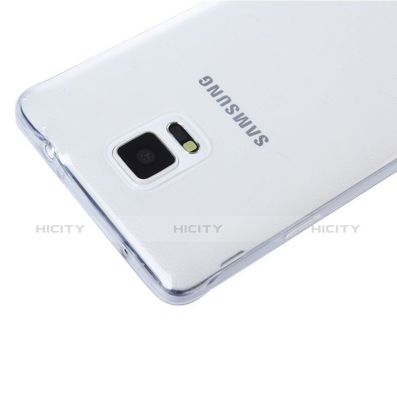 Samsung Galaxy Note 4 SM-N910F用極薄ソフトケース シリコンケース 耐衝撃 全面保護 クリア透明 T03 サムスン クリア