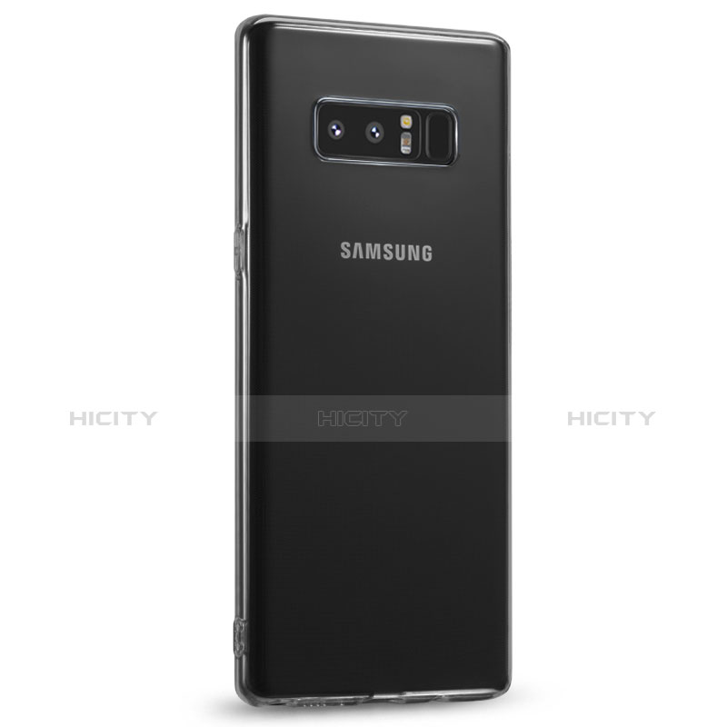 Samsung Galaxy Note 8用極薄ソフトケース シリコンケース 耐衝撃 全面保護 クリア透明 T04 サムスン クリア