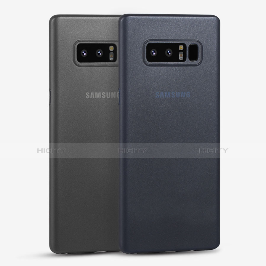 Samsung Galaxy Note 8用極薄ケース クリア透明 プラスチック 質感もマットU01 サムスン 