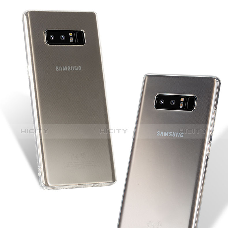 Samsung Galaxy Note 8 Duos N950F用極薄ソフトケース シリコンケース 耐衝撃 全面保護 クリア透明 T03 サムスン クリア