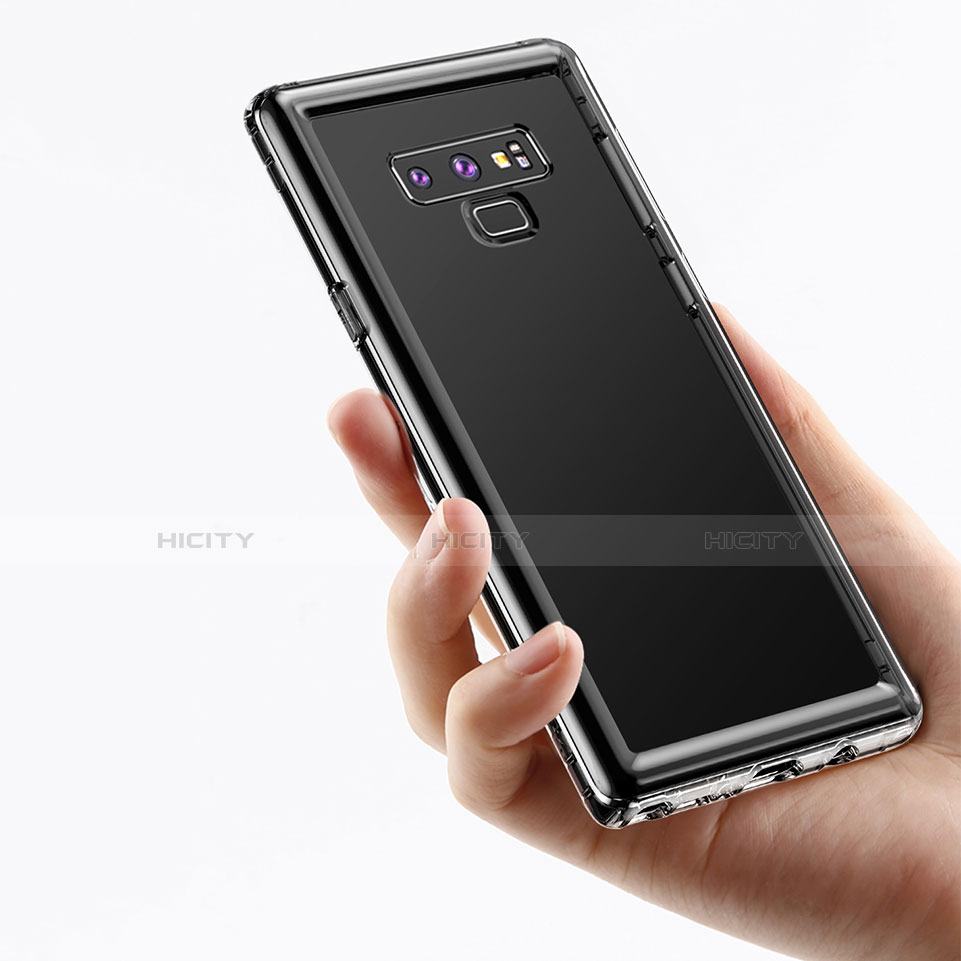 Samsung Galaxy Note 9用極薄ソフトケース シリコンケース 耐衝撃 全面保護 クリア透明 カバー サムスン クリア