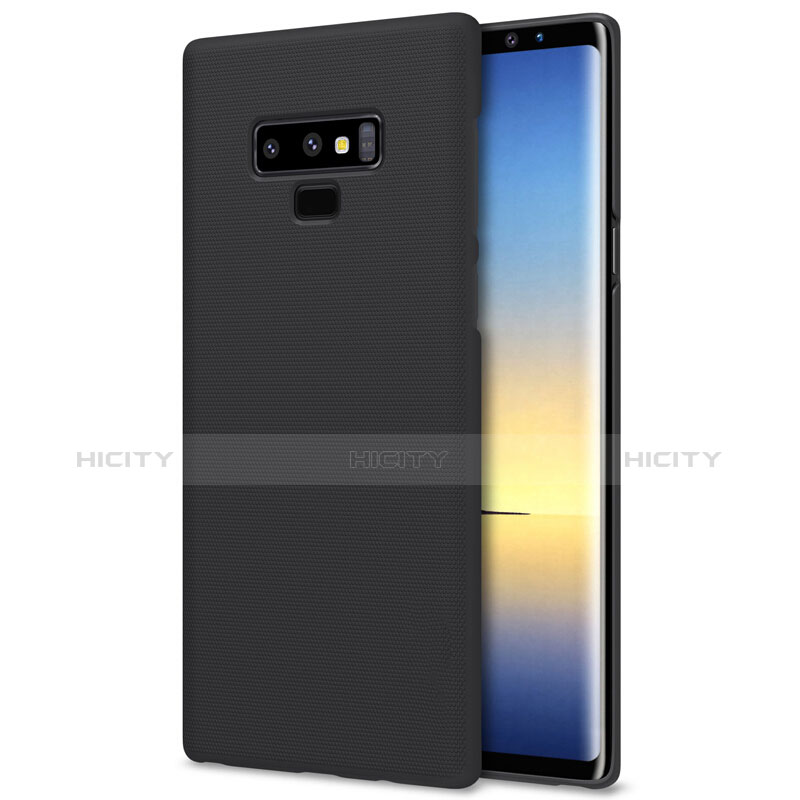 Samsung Galaxy Note 9用ハードケース プラスチック 質感もマット M04 サムスン ブラック