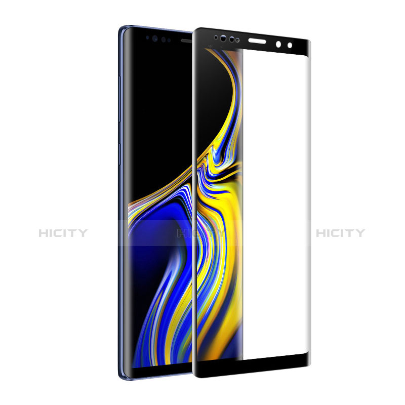 Samsung Galaxy Note 9用強化ガラス フル液晶保護フィルム サムスン ブラック