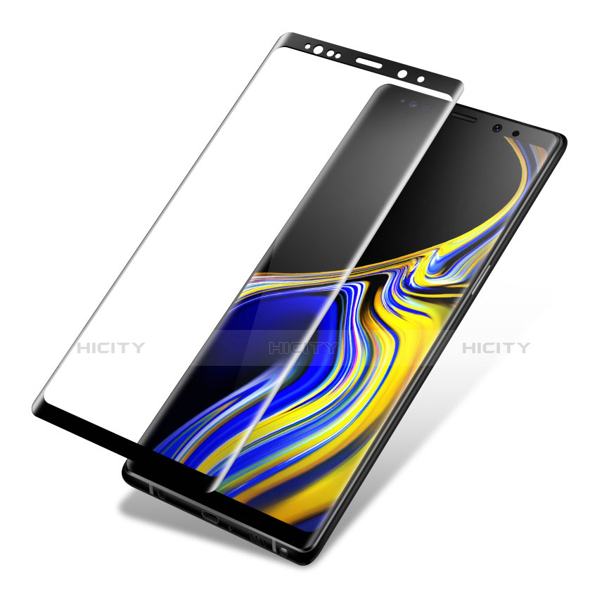 Samsung Galaxy Note 9用強化ガラス フル液晶保護フィルム サムスン ブラック