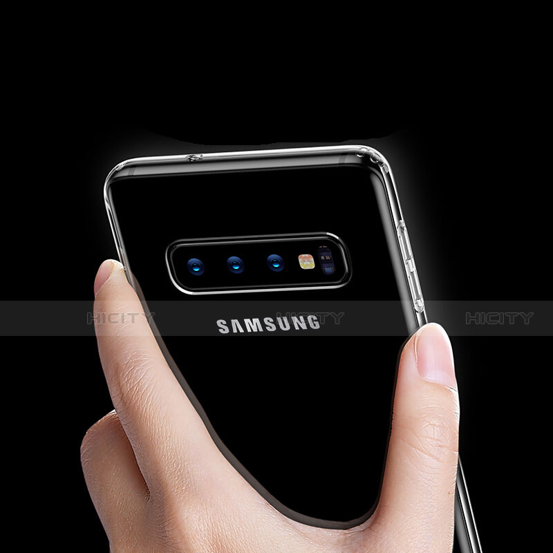 Samsung Galaxy S10 5G用極薄ソフトケース シリコンケース 耐衝撃 全面保護 クリア透明 T04 サムスン クリア