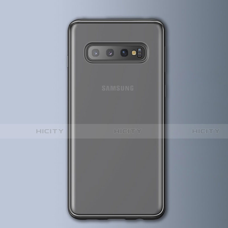 Samsung Galaxy S10 5G用ハイブリットバンパーケース クリア透明 プラスチック サムスン ブラック