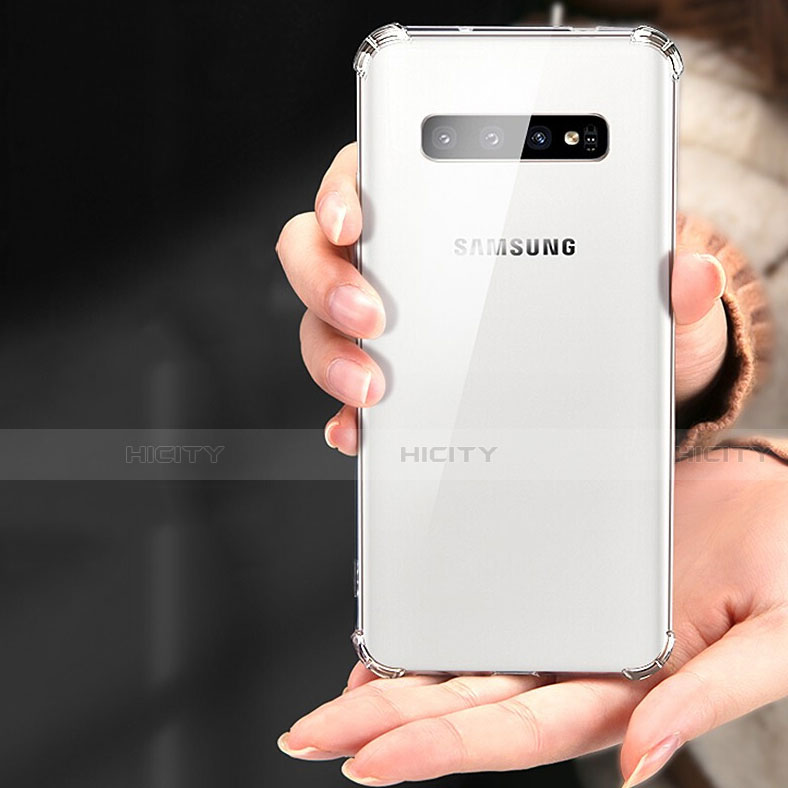 Samsung Galaxy S10 5G用極薄ソフトケース シリコンケース 耐衝撃 全面保護 クリア透明 T11 サムスン クリア