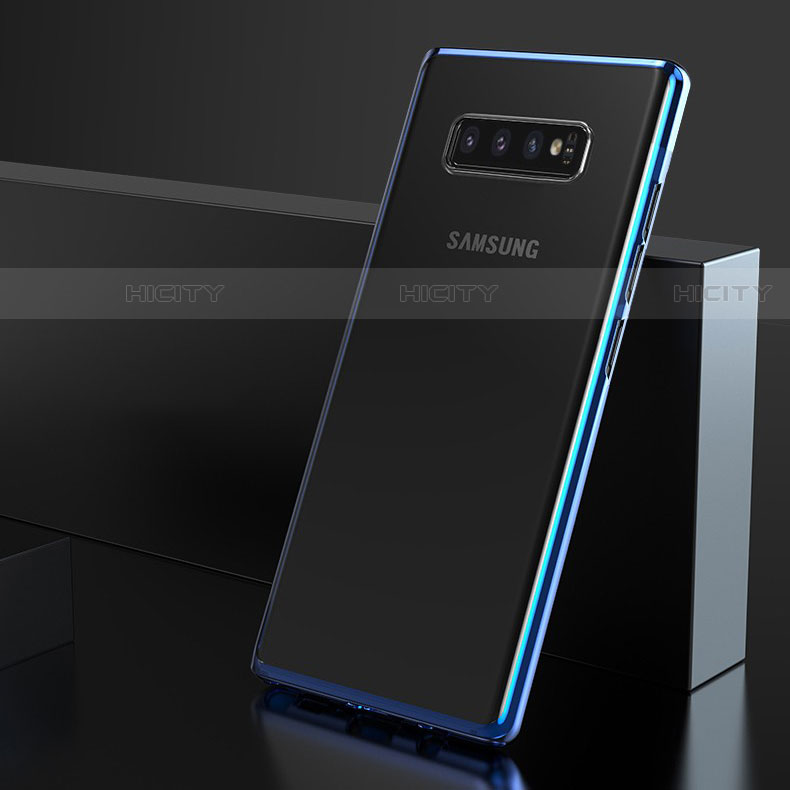 Samsung Galaxy S10 5G用極薄ソフトケース シリコンケース 耐衝撃 全面保護 クリア透明 H06 サムスン ネイビー