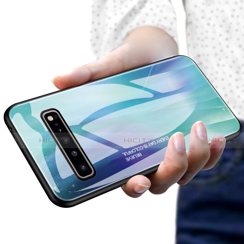 Samsung Galaxy S10 5G SM-G977B用ハイブリットバンパーケース プラスチック 鏡面 カバー M01 サムスン 