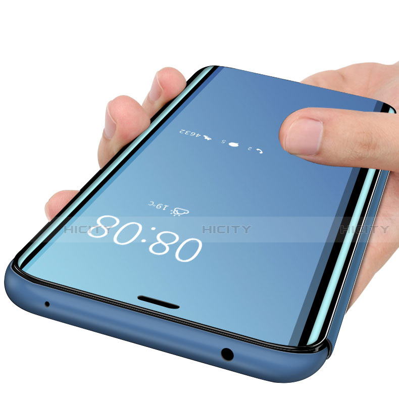 Samsung Galaxy S10 5G SM-G977B用手帳型 レザーケース スタンド カバー 鏡面 カバー L02 サムスン 