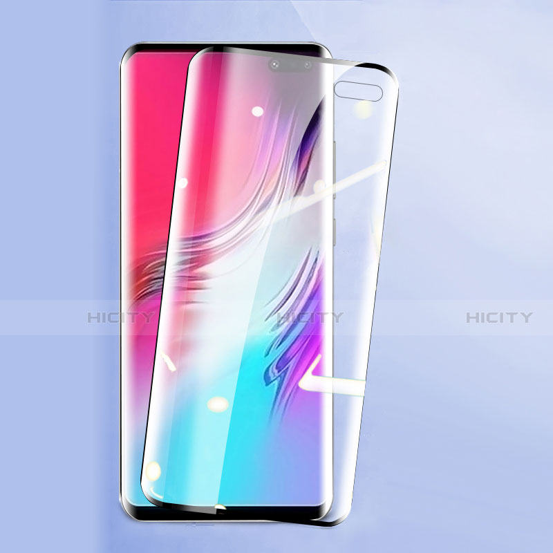 Samsung Galaxy S10 5G SM-G977B用強化ガラス フル液晶保護フィルム F03 サムスン ブラック