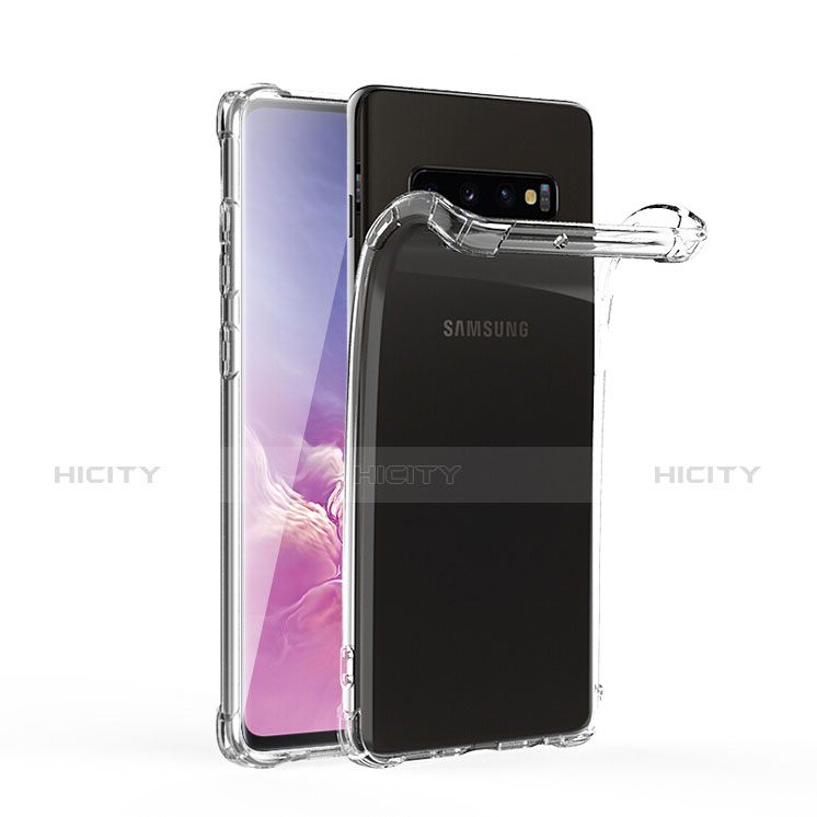 Samsung Galaxy S10用極薄ソフトケース シリコンケース 耐衝撃 全面保護 クリア透明 T06 サムスン クリア