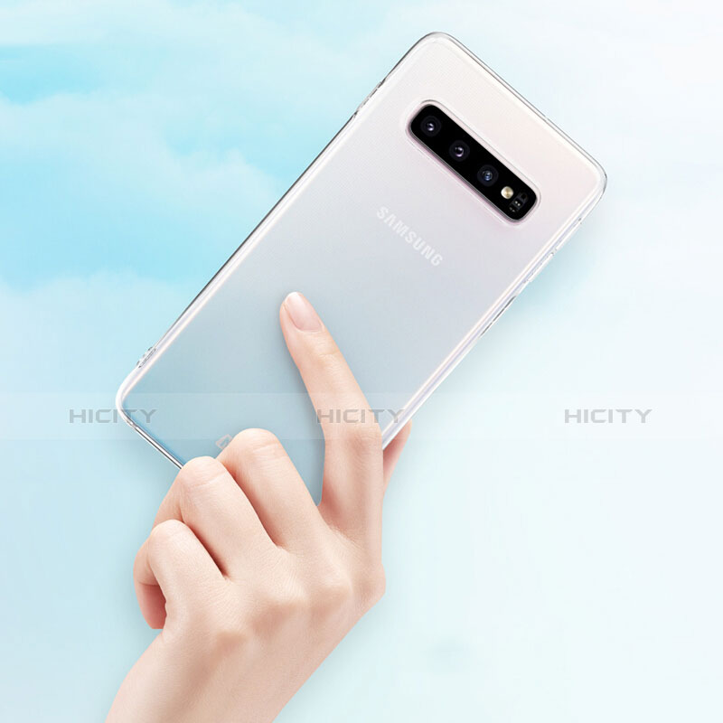 Samsung Galaxy S10用極薄ソフトケース シリコンケース 耐衝撃 全面保護 クリア透明 T10 サムスン クリア