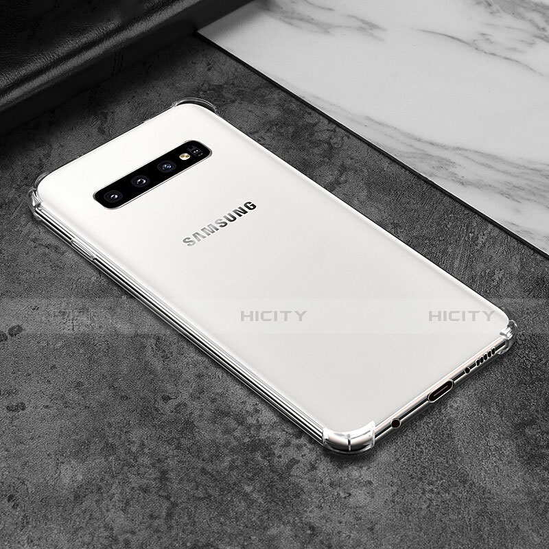 Samsung Galaxy S10用極薄ソフトケース シリコンケース 耐衝撃 全面保護 クリア透明 T11 サムスン クリア