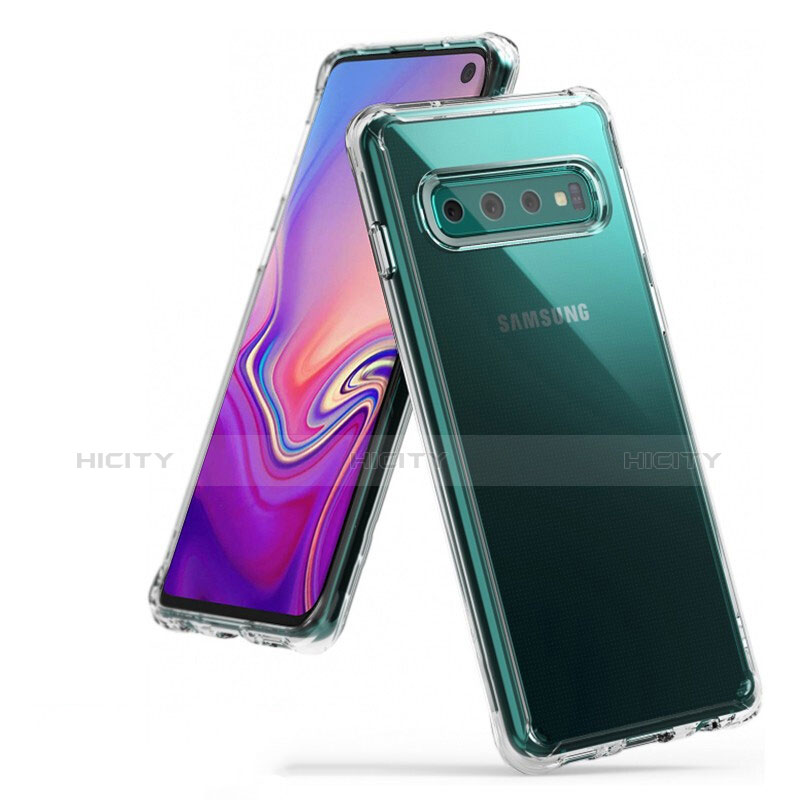 Samsung Galaxy S10用極薄ソフトケース シリコンケース 耐衝撃 全面保護 クリア透明 S01 サムスン クリア