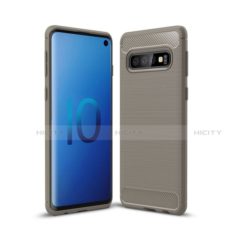 Samsung Galaxy S10用シリコンケース ソフトタッチラバー ライン カバー サムスン 