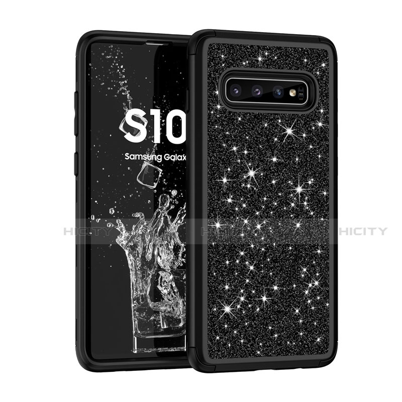 Samsung Galaxy S10用ハイブリットバンパーケース ブリンブリン カバー 前面と背面 360度 フル サムスン 