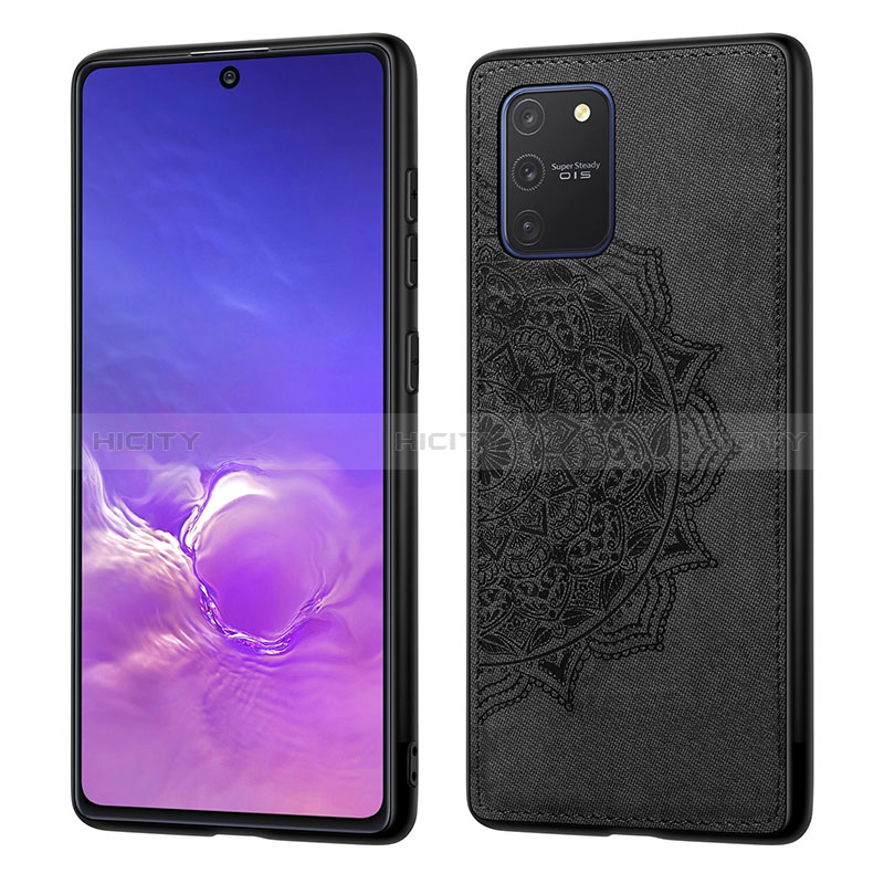 Samsung Galaxy S10 Lite用極薄ソフトケース シリコンケース 耐衝撃 全面保護 マグネット式 バンパー S03D サムスン ブラック