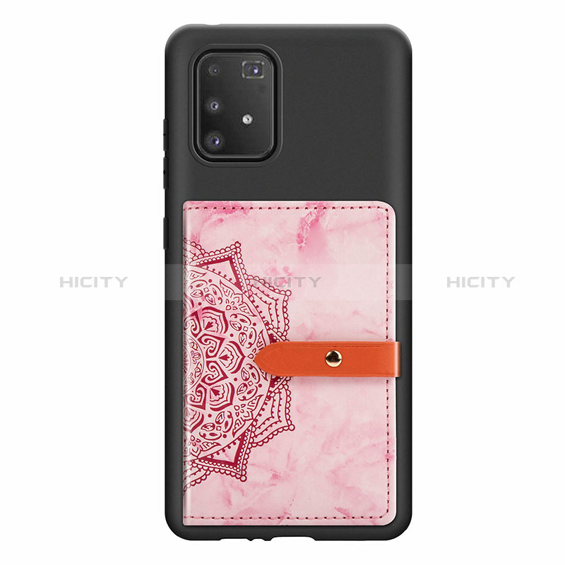 Samsung Galaxy S10 Lite用極薄ソフトケース シリコンケース 耐衝撃 全面保護 マグネット式 バンパー S01D サムスン ピンク