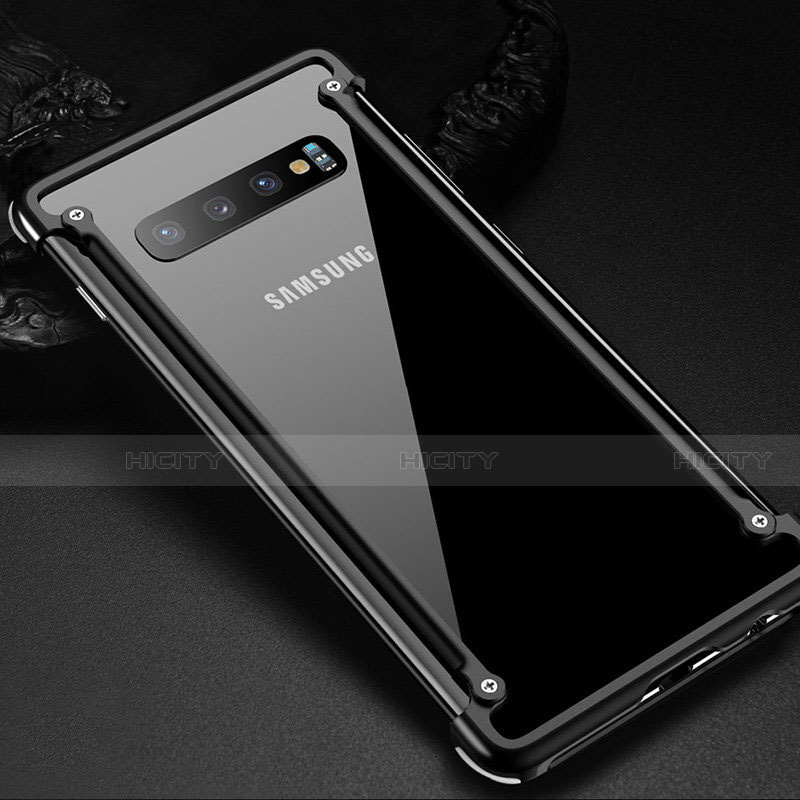 Samsung Galaxy S10 Plus用ケース 高級感 手触り良い アルミメタル 製の金属製 バンパー カバー T01 サムスン 