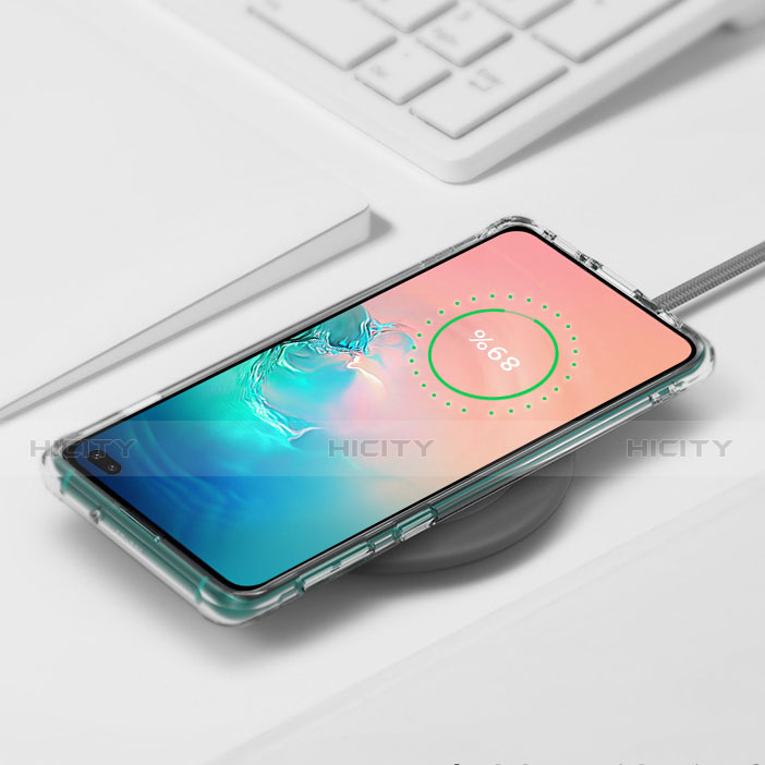 Samsung Galaxy S10 Plus用極薄ソフトケース シリコンケース 耐衝撃 全面保護 クリア透明 S01 サムスン 