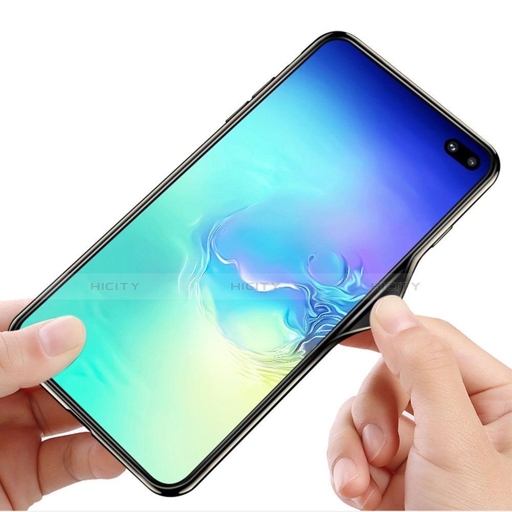 Samsung Galaxy S10 Plus用ハイブリットバンパーケース プラスチック 鏡面 カバー A01 サムスン 