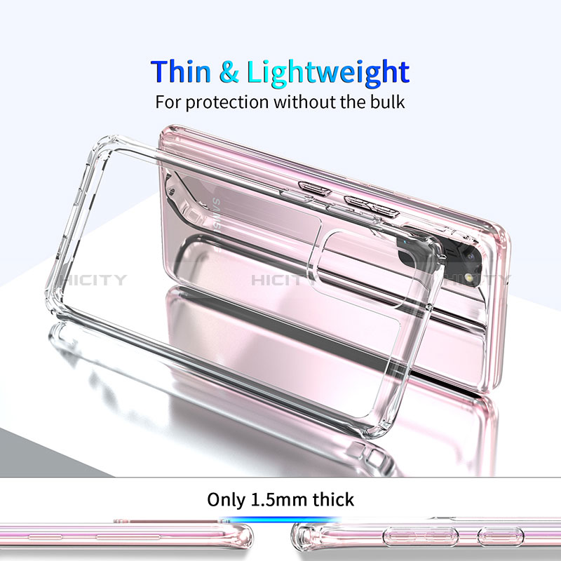 Samsung Galaxy S20用極薄ソフトケース シリコンケース 耐衝撃 全面保護 クリア透明 T06 サムスン クリア