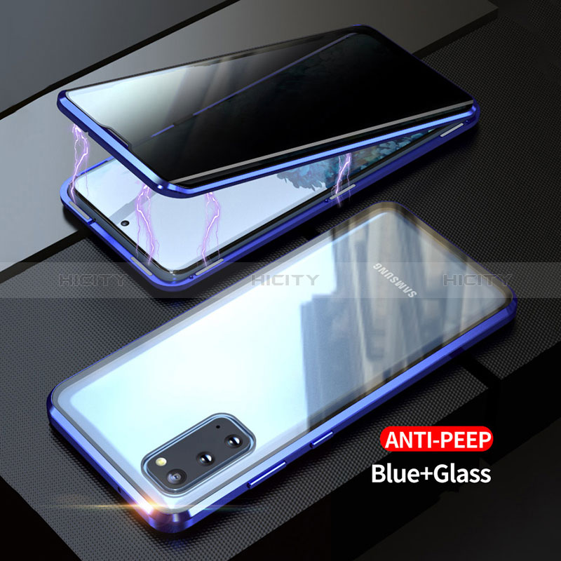 Samsung Galaxy S20用ケース 高級感 手触り良い アルミメタル 製の金属製 360度 フルカバーバンパー 鏡面 カバー LK1 サムスン 